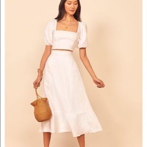 Yucca Linen Two Piece- Reformation